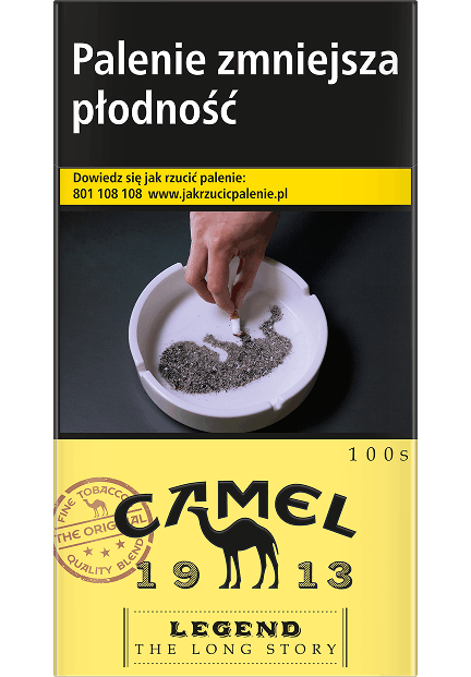 Camel Yellow 100s packshot
