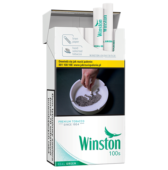 Winston Real Green 100's Pack